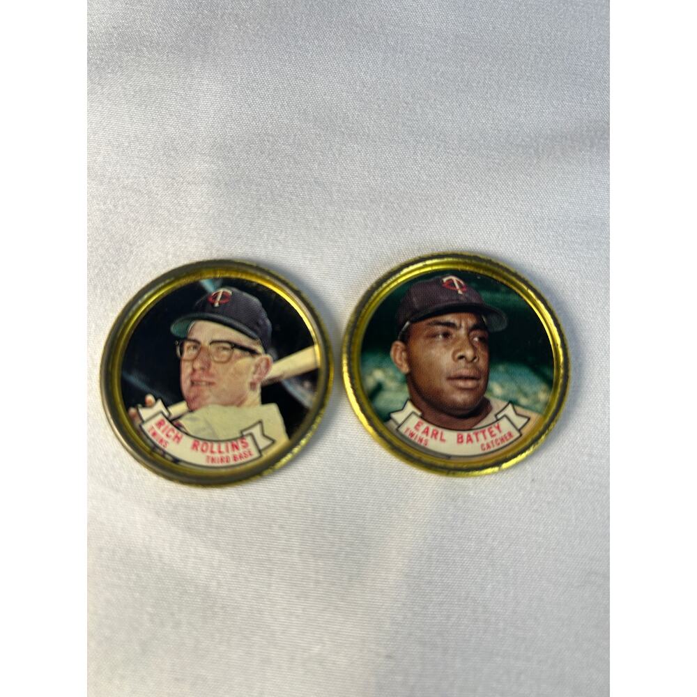 1964 Topps Baseball Coin Lot Rich Rollins Earl Battey Minnesota Twins